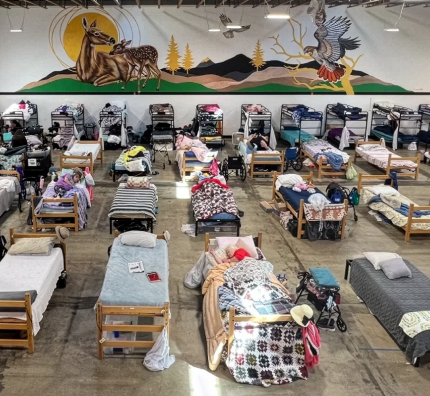 Motel in Jackson County, Oregon, that will be converted into emergency housing.